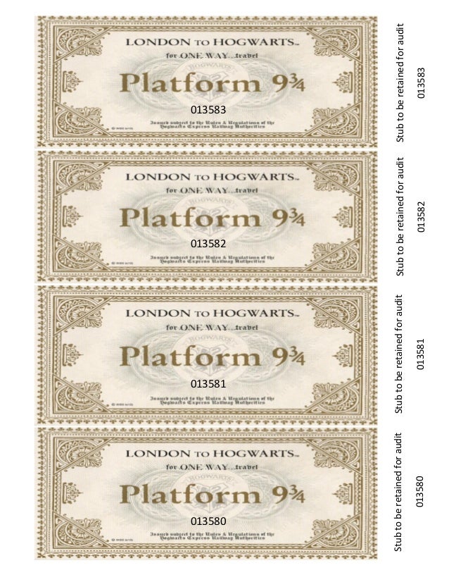 This is a graphic of Hogwarts Express Ticket Printable with front This is a picture of Hogwarts Express Ticket Printable with front